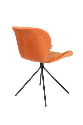 Stoel Omg Velvet Oranje