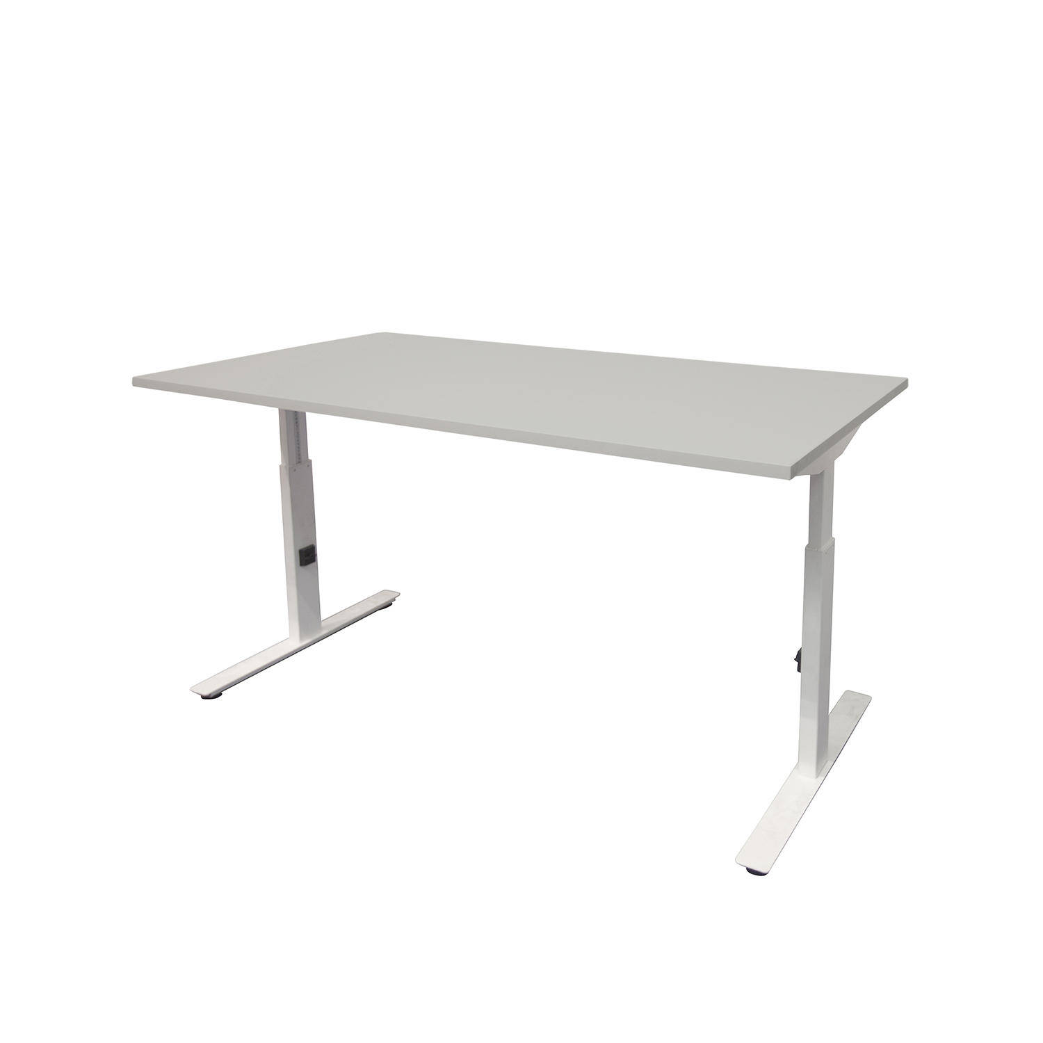 Bureau Boden (Lichtgrijs, Wit, 90, 120)