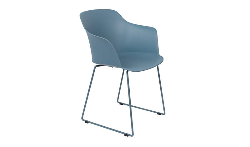 Conference chair Tango with armrest - Blue