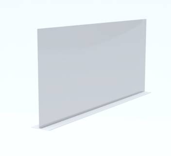 Plexiglas scherm tafel 120x50