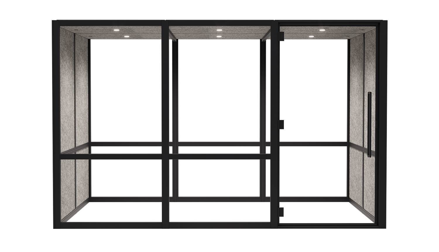 Meetingbox Amsterdam 2.0 L - Schwarz / Anthrazit