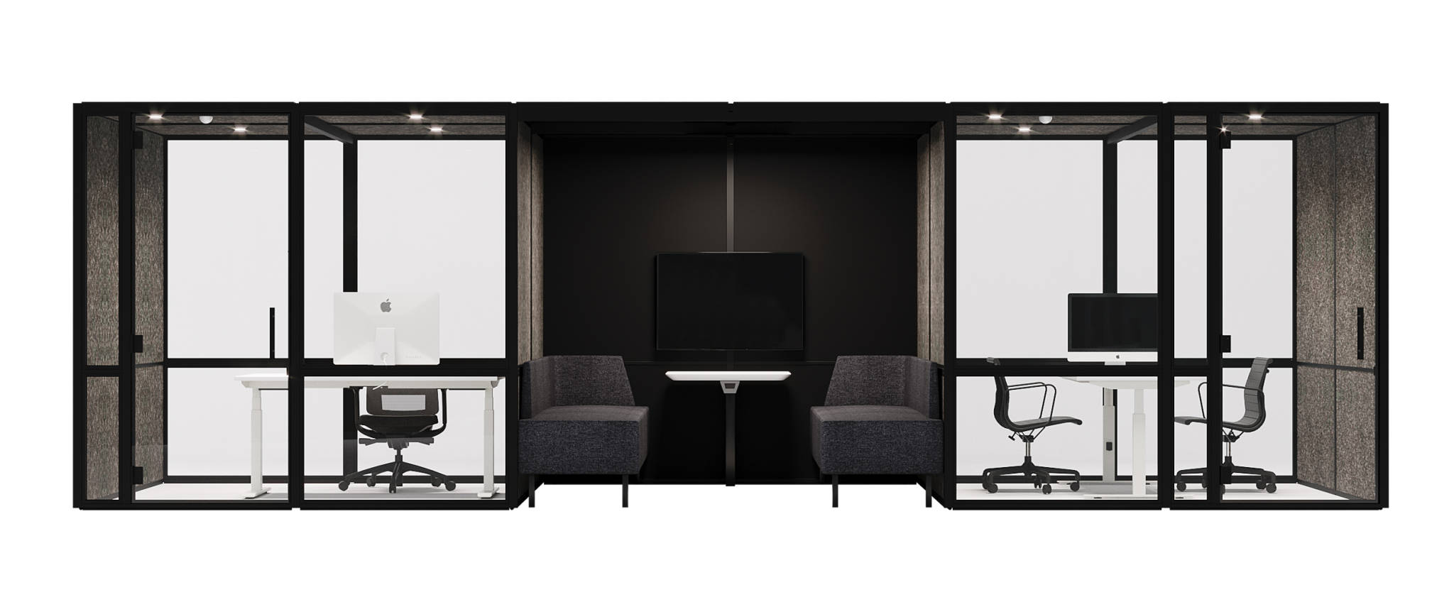 Meetingbox Amsterdam S - Zwart