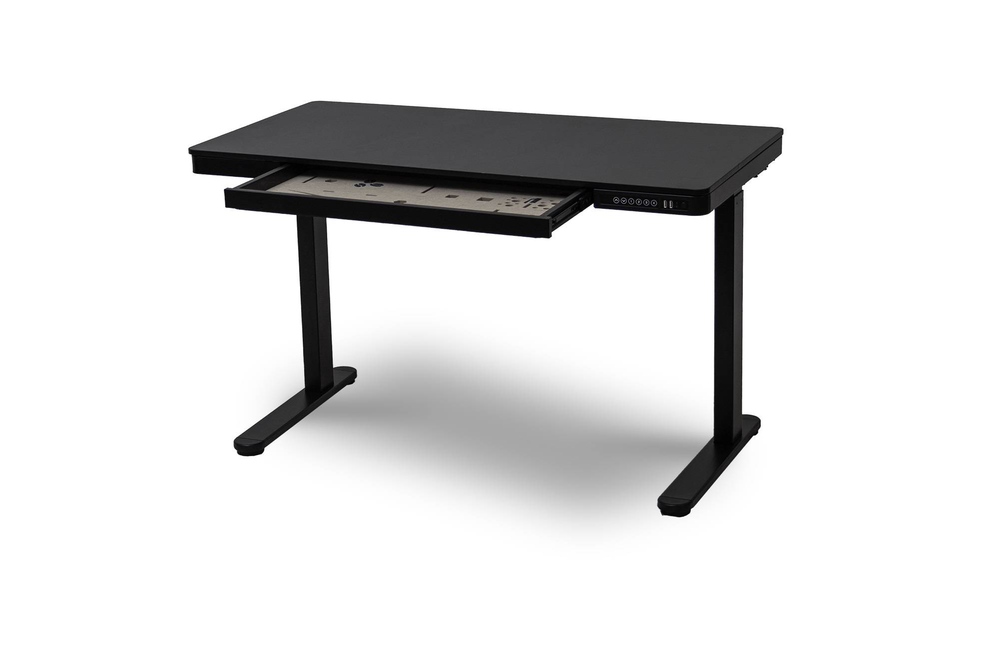 Homeoffice Schreibtisch Homey in Schwarz