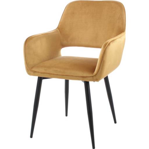 Chair Ribe - Velvet Gold/Yellow