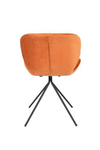 Stoel Omg Velvet Oranje