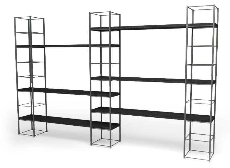 Roomdivider Rotterdam M black