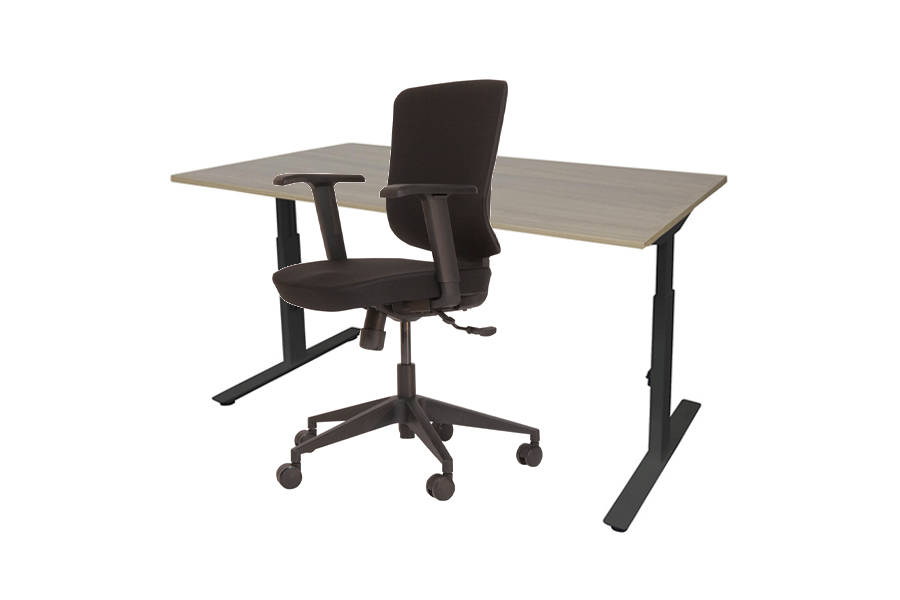 Thuiswerkset basic 160x80 industrieel