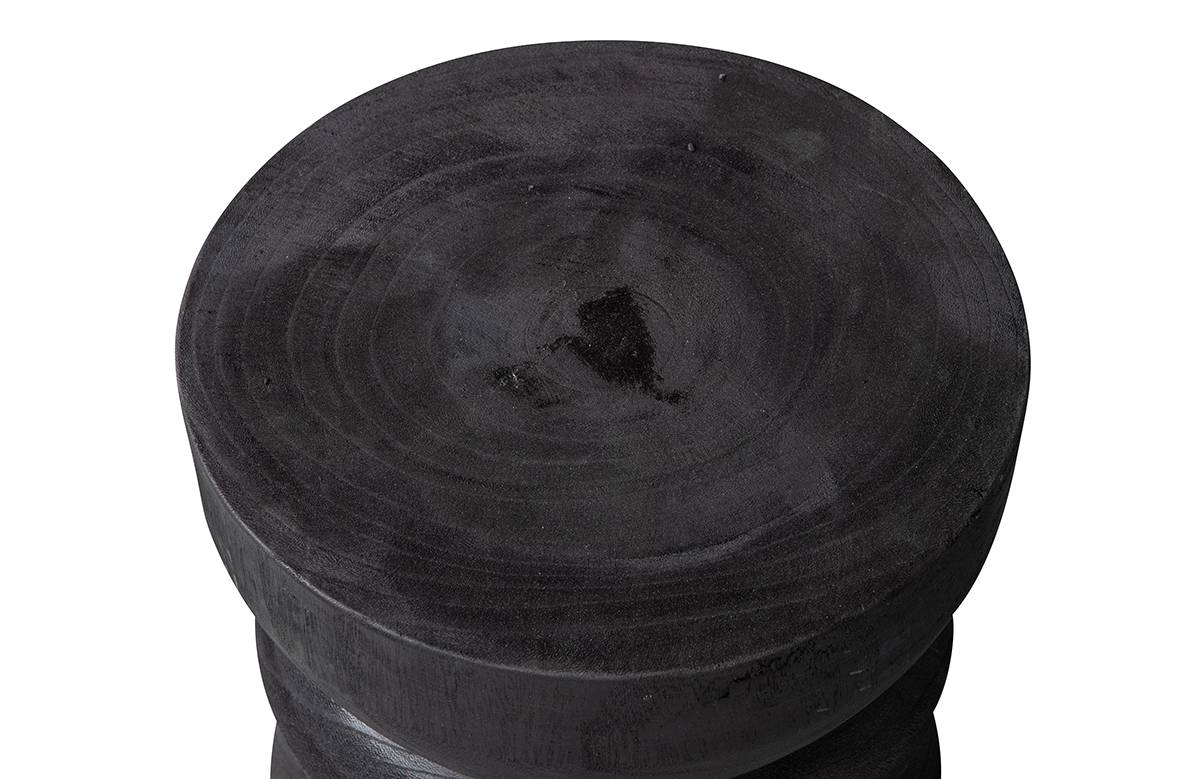 Houten kruk Dokka - Zwart