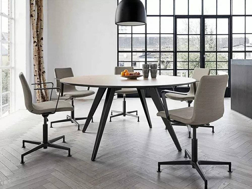 Cabale Café Tafel Eik Zwart 140 cm 140 cm
