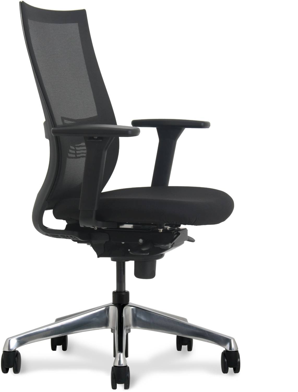 Zwarte ergonomische bureaustoel Soller