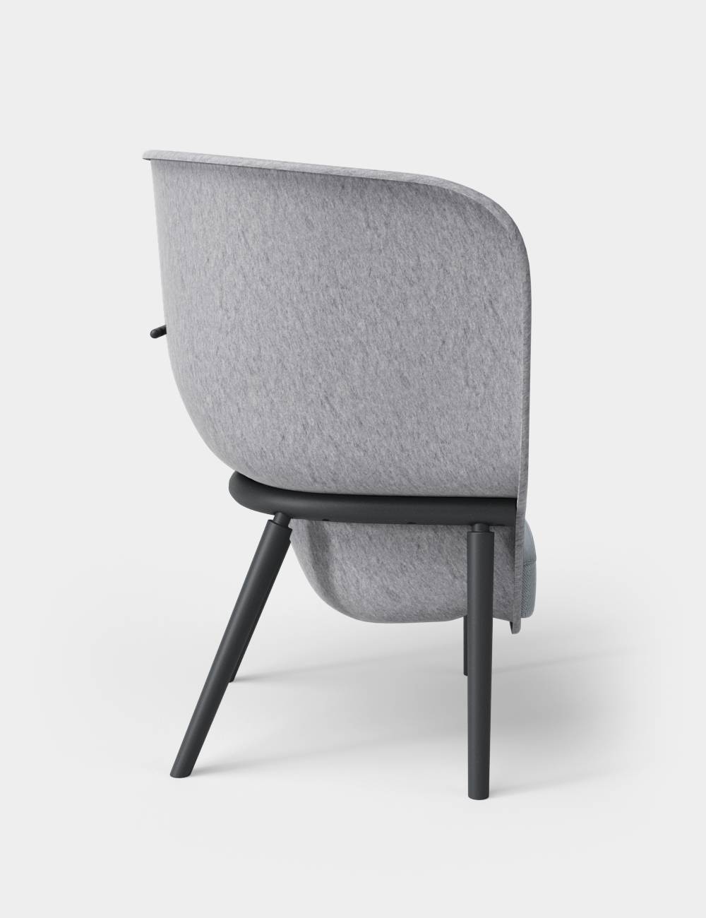 Pod PET-vilt Privacystoel Lichtgrijs / Zwart Fiord 821