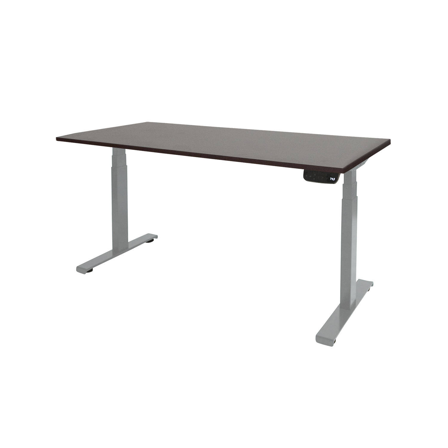 Bureau Oslo (Donker Eik, Aluminium, 90, 120)