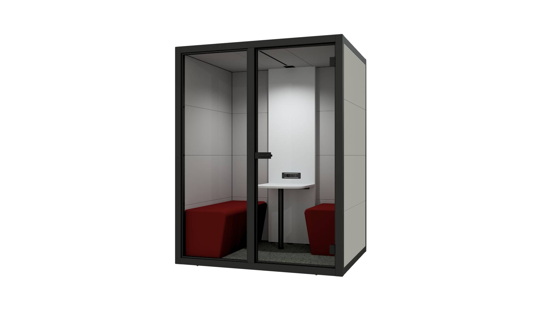 Meetingbox Berlin S - Schwarz/Grau