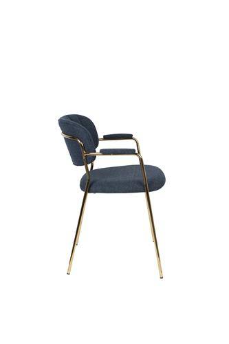 Chair Lom With Armrest - Dark Blue 