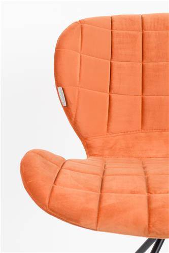 Stoel Omg Velvet Oranje