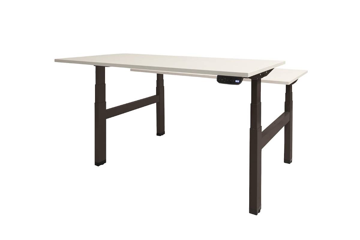 Bureau Oslo Duo (Wit, Zwart, 80, 180)