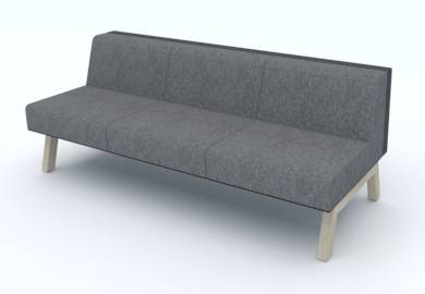 Zitelement Los Angeles driepersoons