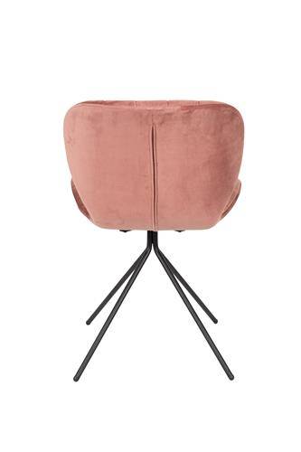 Stoel Omg Velvet Oud Roze