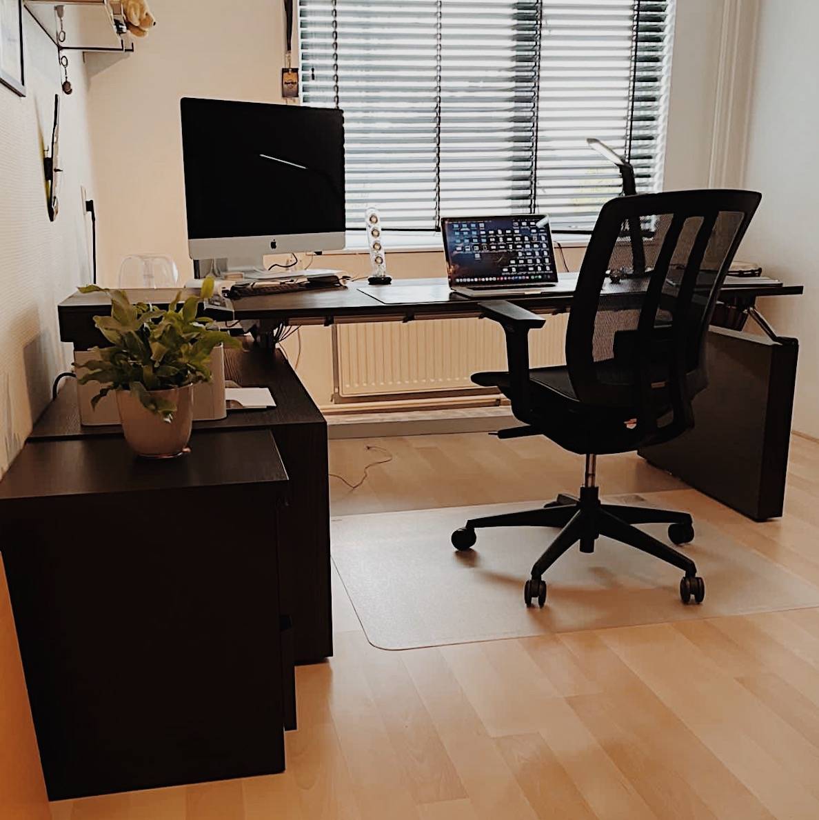 Desk Portland 180 with cabinet left