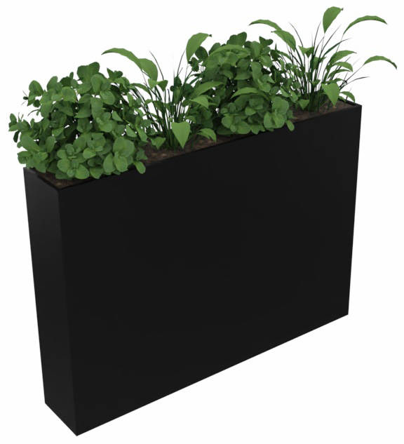 Free-standing planter Black