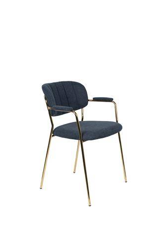 Chair Lom With Armrest - Dark Blue 