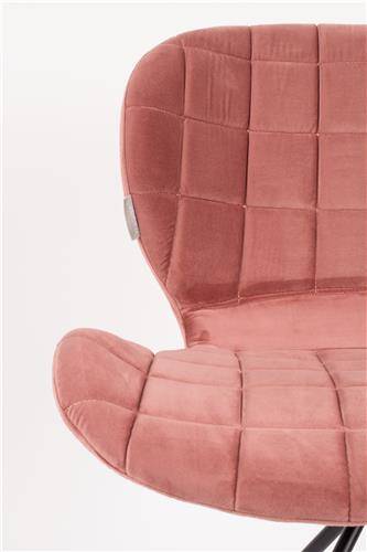 Stoel Omg Velvet Oud Roze