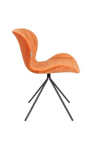 Stoel Omg Velvet Oranje