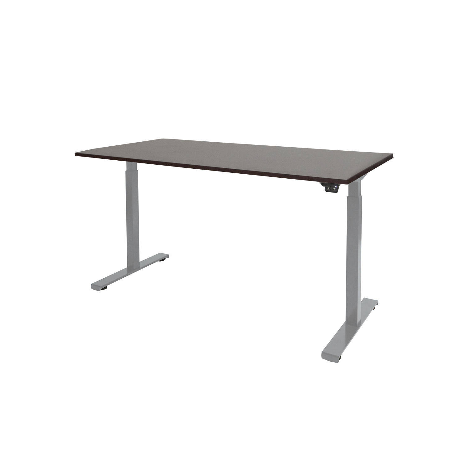 Bureau Bergen (Donker Eik, Aluminium, 90, 160)