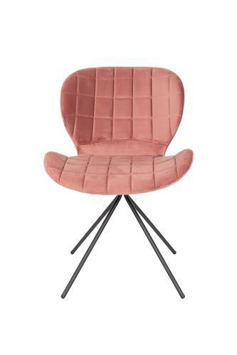 Stoel Omg Velvet Oud Roze