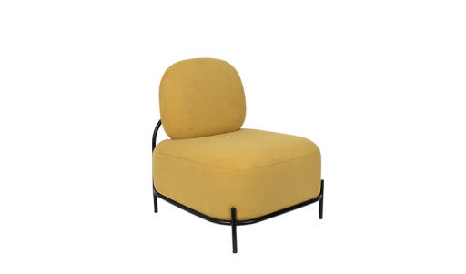 Round armchair Nora - Yellow