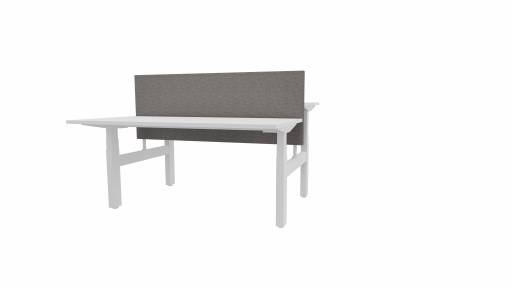 Fully upholstered acoustic screen for duo desk Tallow CLW01 180 cm