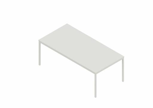 Conference Table Hannover - White / White / 200 cm x 100 cm