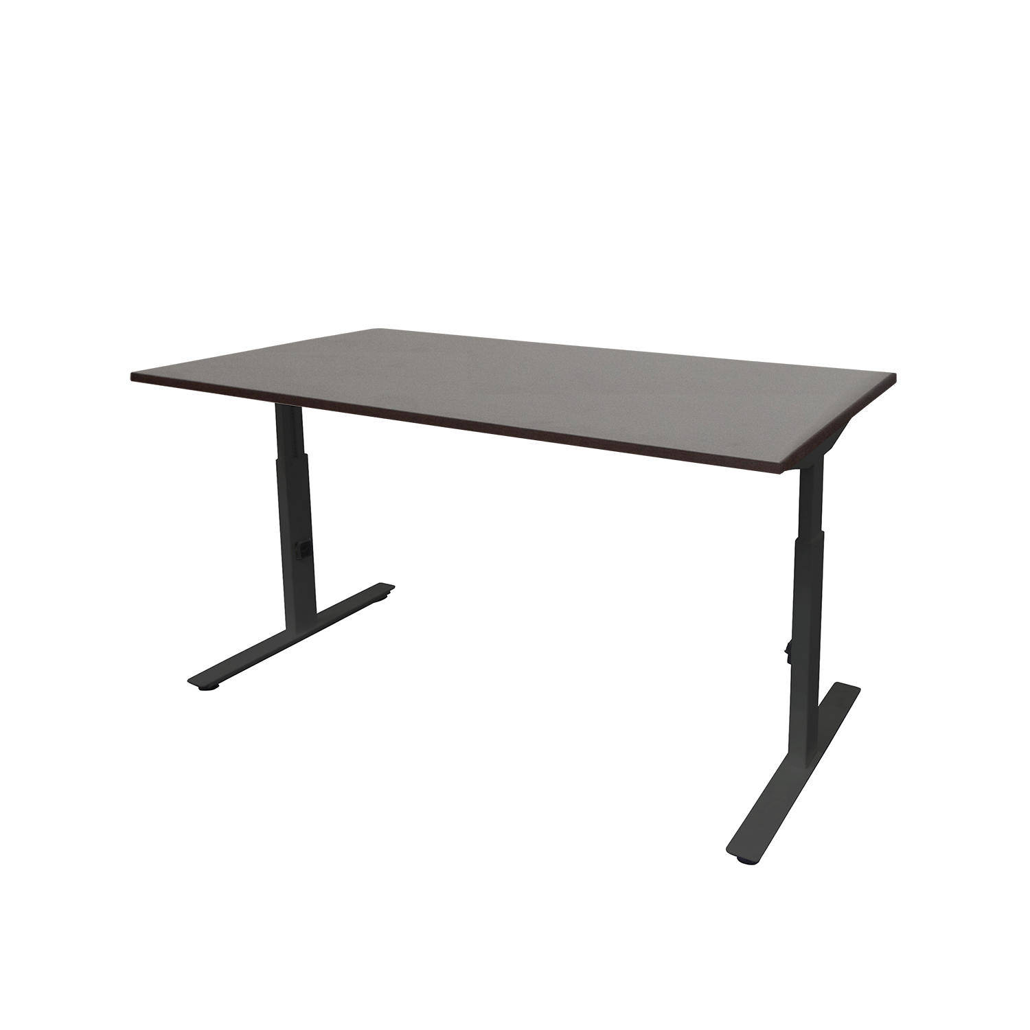 Bureau Boden (Donker Eik, Zwart, 90, 160)