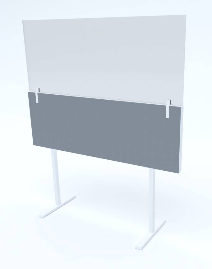 Plexiglas opzetscherm