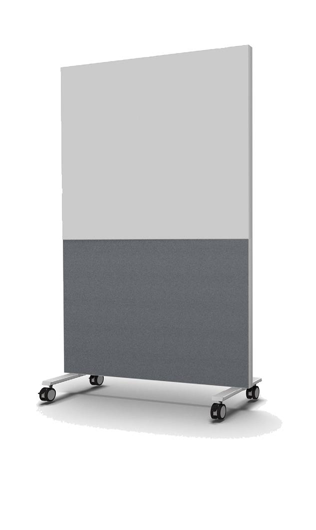 Acoustic whiteboard 119x190