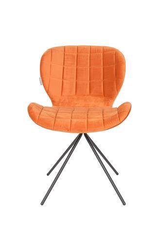 Stoel Omg Velvet Oranje