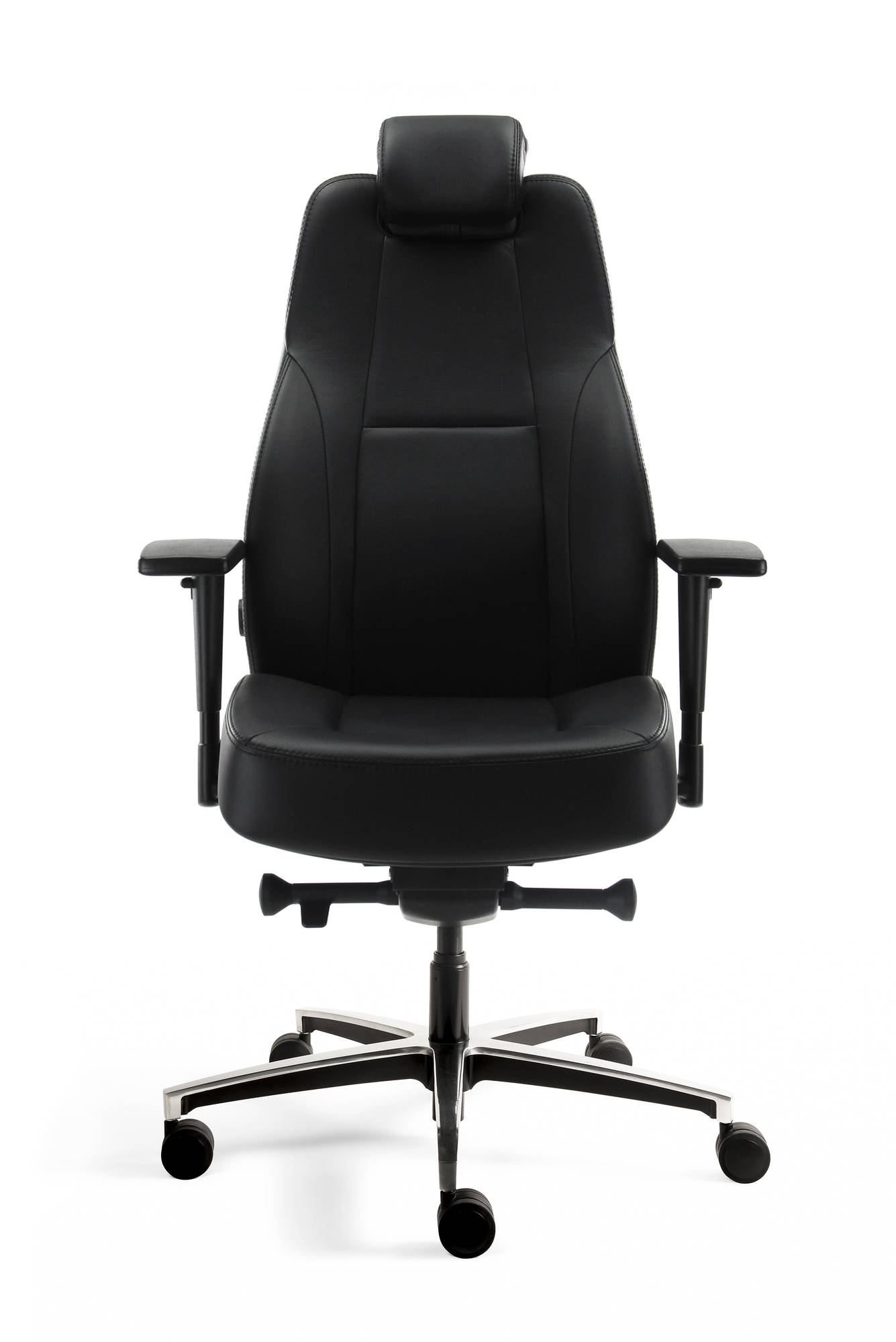 Office chair black leather Arba