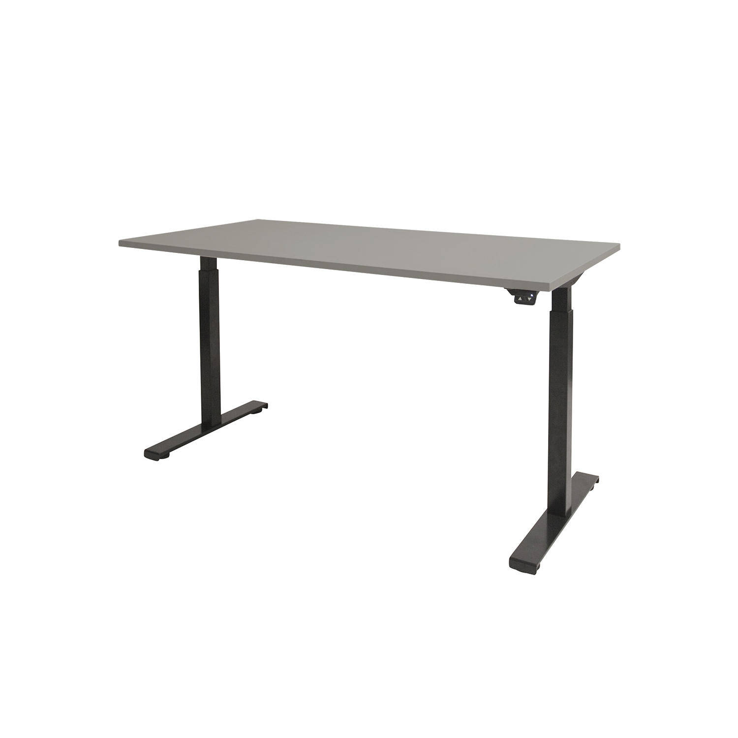 Bureau Bergen (Lichtgrijs, Zwart, 90, 160)