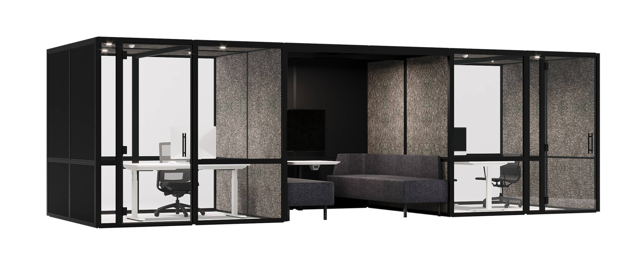 Meetingbox Amsterdam S - Zwart